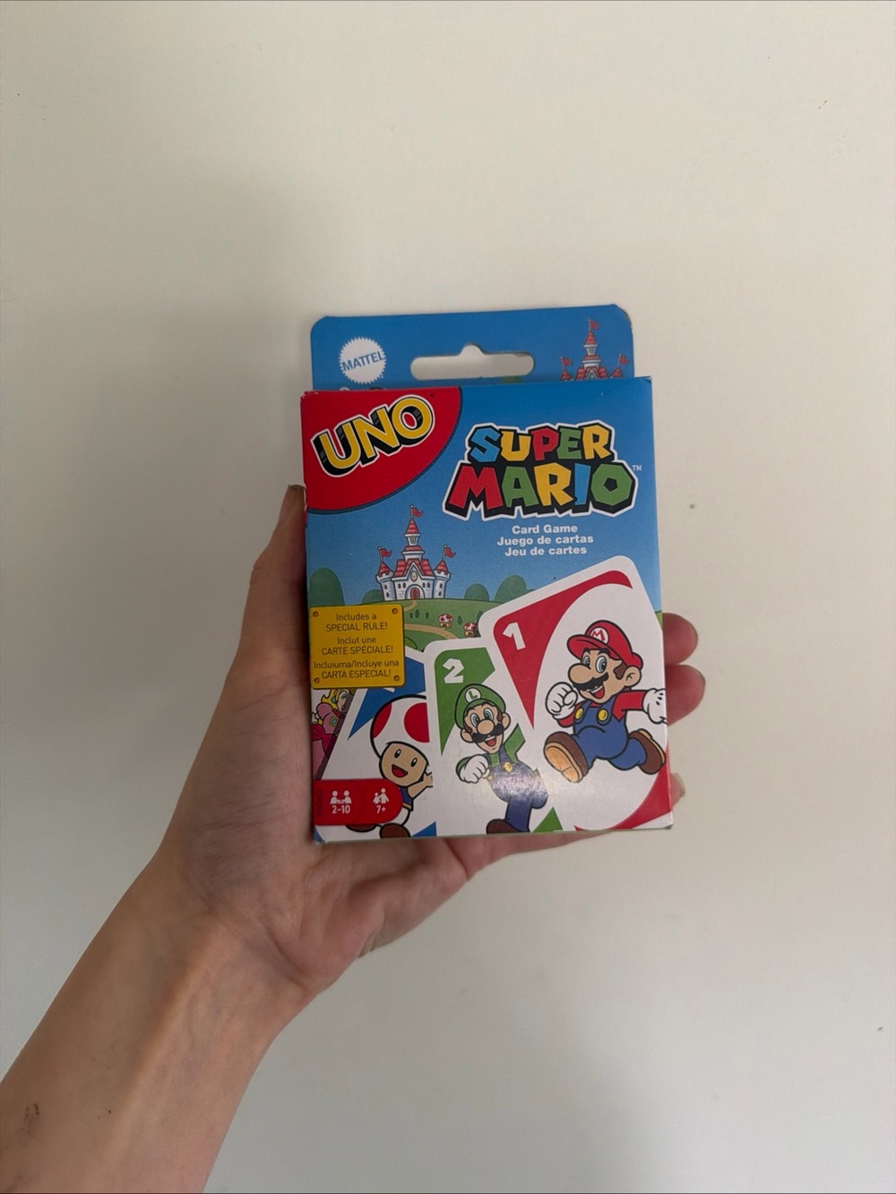 Mattel UNO Super Mario Card Game - Blue, Red, Green, White